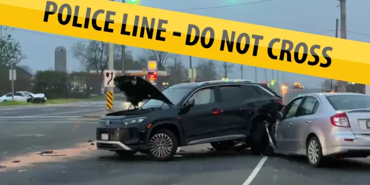 Caledon multi vehicle collision Highway 10